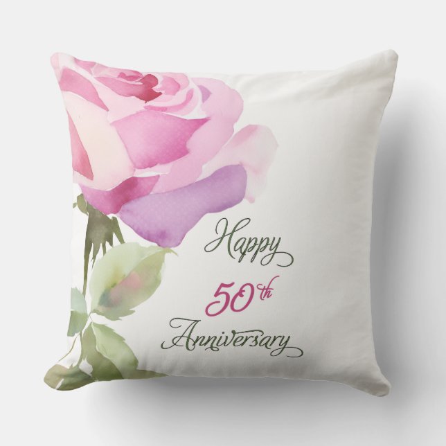Nun 50th Anniversary Sister Catholic Jubilee Pink  Cushion (Front)
