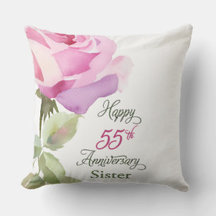 Nun 55th Anniversary Sister Catholic Jubilee Pink Cushion