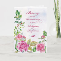 Nun 62nd Customisable Anniversary of Religious
