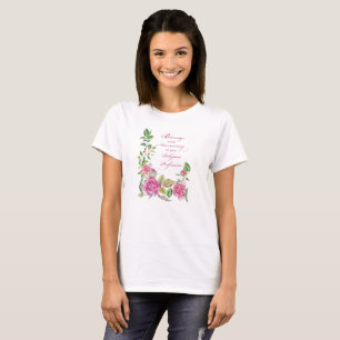 Nun Anniversary of Religious Profession Pink Roses T-Shirt