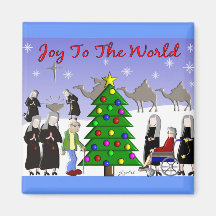 Nun Art Christmas Scene Gifts