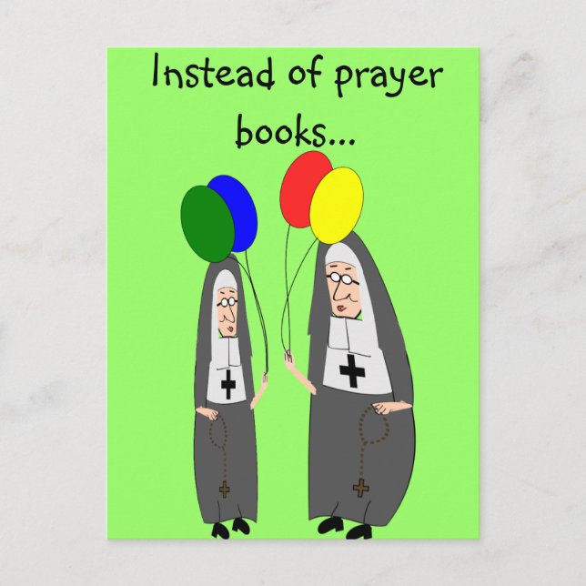 Nun Birthday Gifts Postcard (Front)