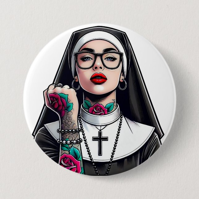 nun Button (Front)