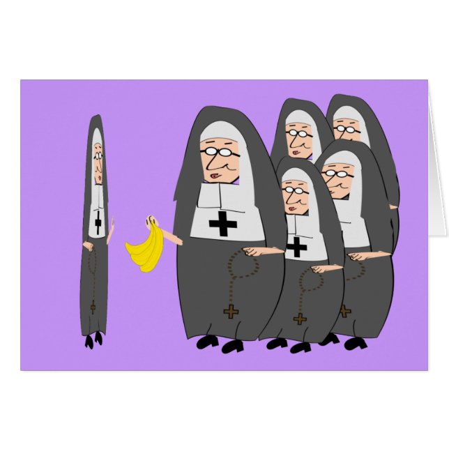 Nun Cards "The Fat Sisters" (Front Horizontal)