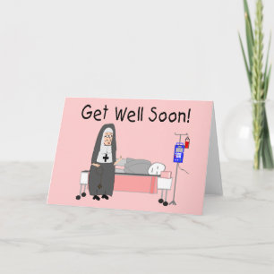 Nun "Get Well Soon"  Card