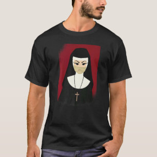 Nun zombie night fear costume for Halloween suit T-Shirt