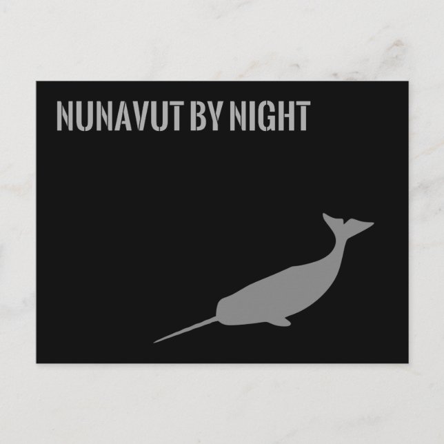 Nunavut by Night Postcard (Front)