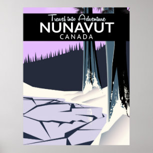 Nunavut Canada Travel poster