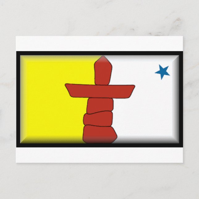 Nunavut Flag Postcard (Front)