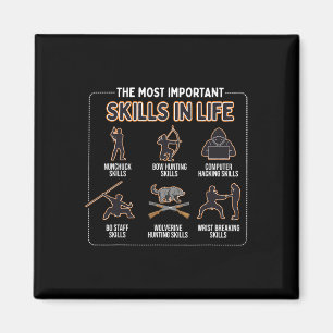 Nunchuck Skills The Most Important Skills In Life Magnet