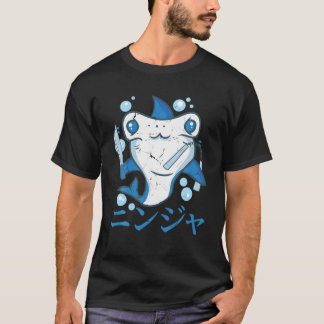 Nunchuks - Kawaii Anime Shark - Ninjas Japanese Ae T-Shirt