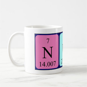 Nuno periodic table name mug
