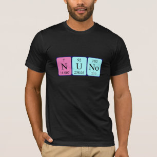 Nuno periodic table name shirt