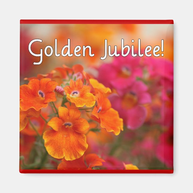 Nuns 50th Jubilee--Floral Design Gifts Magnet (Front)