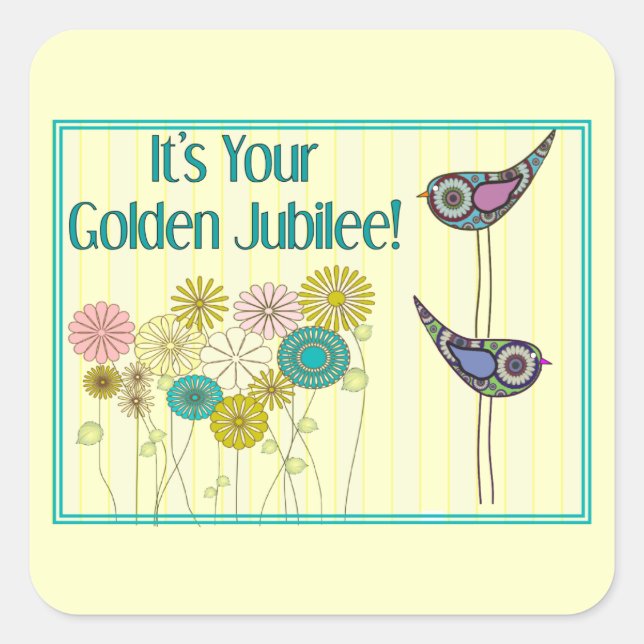 Nuns Golden Jubilee Gifts Square Sticker (Front)
