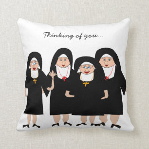 Nuns in Habits Cushion