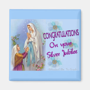 Nuns Silver Jubilee Gifts and Cards Magnet