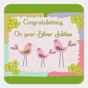 Nuns Silver Jubilee Gifts Square Sticker