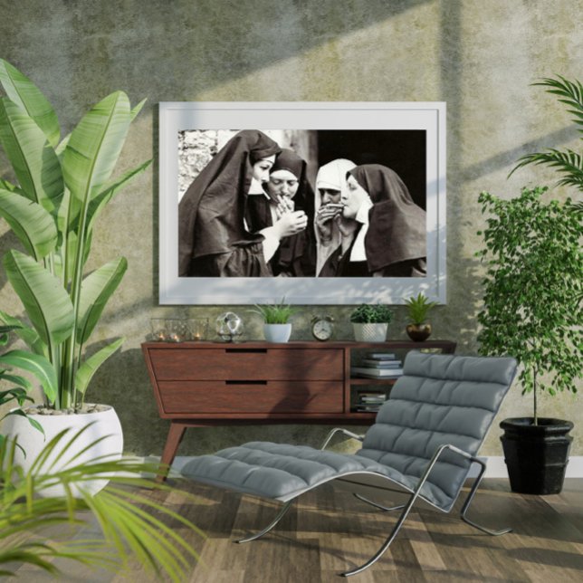 Nuns Smoking Vintage Photograph Poster (Creator Uploaded)