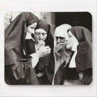 Nuns Smoking Vintage Photography