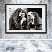 Nuns Smoking Vintage Photography