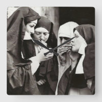 Nuns Smoking Vintage Photography