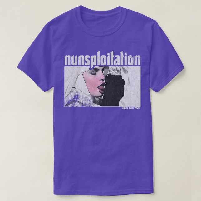 Nunsploitation 70s Style Sub Film T-Shirt (Design Front)