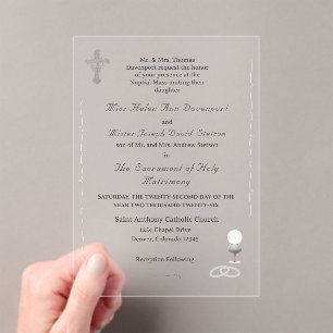 Nuptial Grace Catholic Wedding Invitation