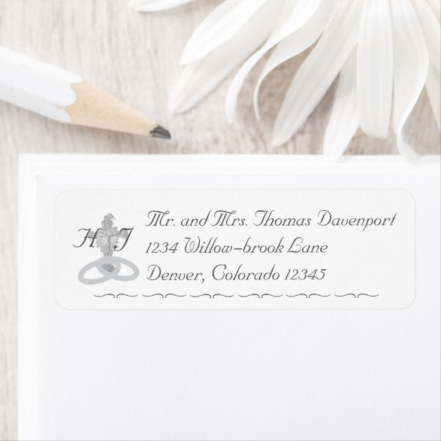 Nuptial Grace Catholic Wedding Return Address (Insitu)