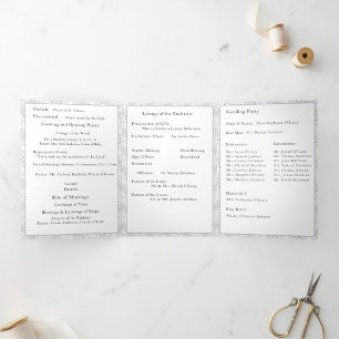 Nuptial Mass Photo Trifold Letter Fold Program