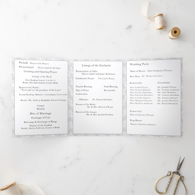 Nuptial Mass Photo Trifold Letter Fold Program (Creator Uploaded)