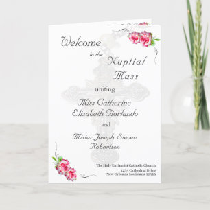 Nuptial Rose Traditional Catholic Wedding Programme