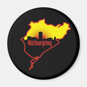 Nurburgring Nordschleife race track, Germany Magnet