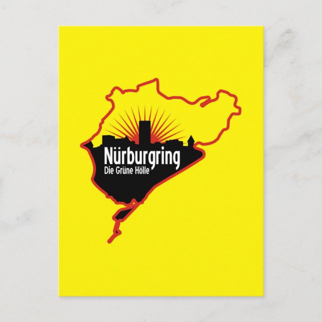Nurburgring Nordschleife race track, Germany Postcard (Front)