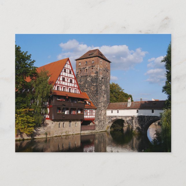 Nuremberg bridge, Germany Postcard (Front)
