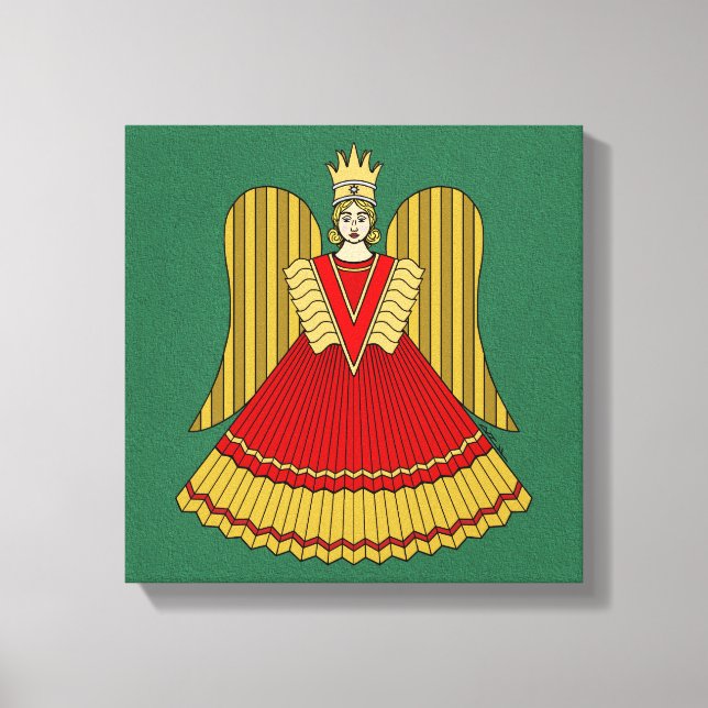 Nuremberg Christmas Angel Canvas Print (Front)