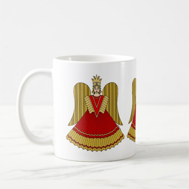 Nuremberg Christmas Angel Coffee Mug (Left)