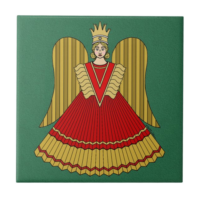 Nuremberg Christmas Angel Tile (Front)