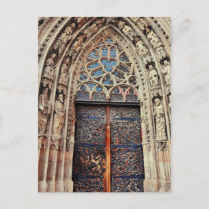 Nuremberg church door postcard