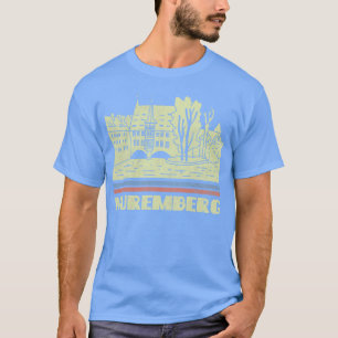 Nuremberg City Gift Germany City Silhouette Skylin T-Shirt