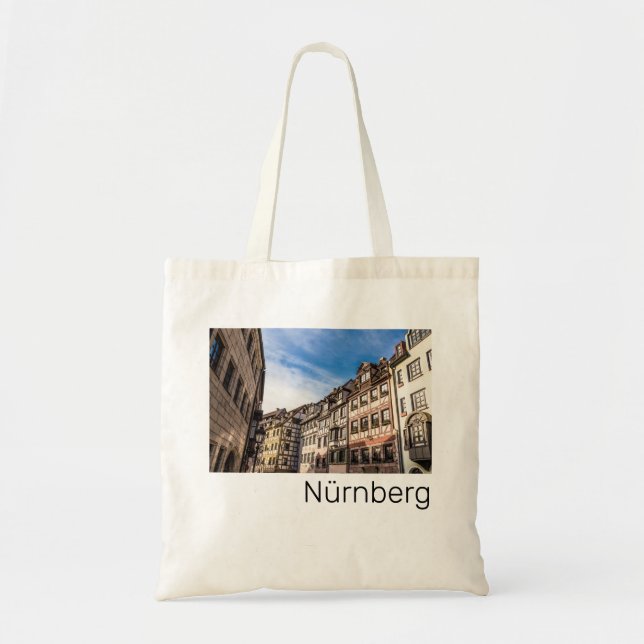 Nuremberg Cityscape Bavaria Germany Souvenir Tote Bag (Front)
