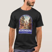 Nuremberg Germany Travel Art Vintage