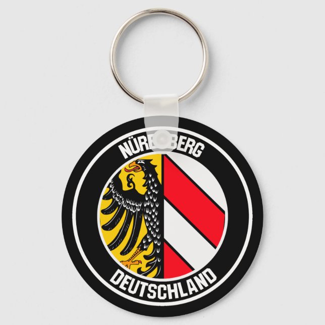 Nuremberg Round Emblem Key Ring (Front)