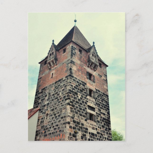 Nuremberg tower postcard (Front)