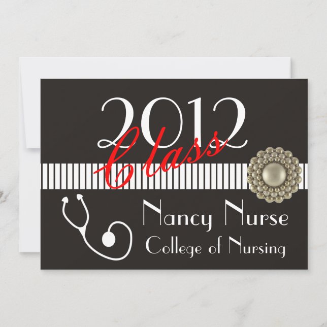 Nurse 2012 Graduation Invitations (Front)