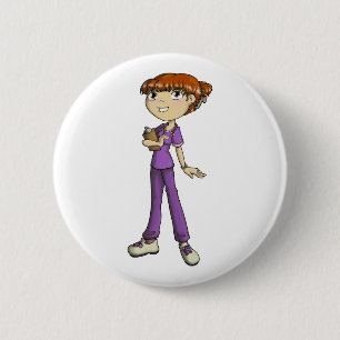 Nurse 6 Cm Round Badge