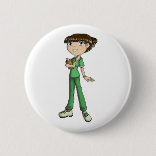 Nurse 6 Cm Round Badge