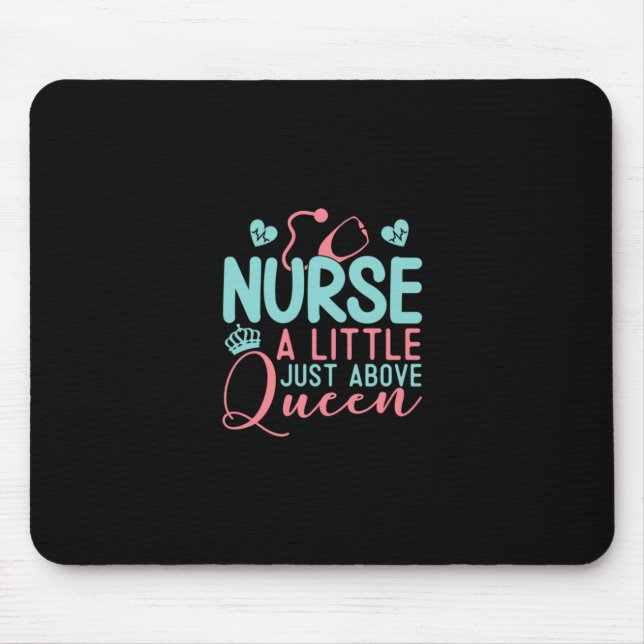 Nurse A Little Just Above Queen Mouse Pad (Front)