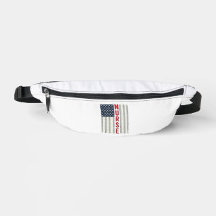 Nurse American Flag Vintage Engraving Shirt Design Bum Bags