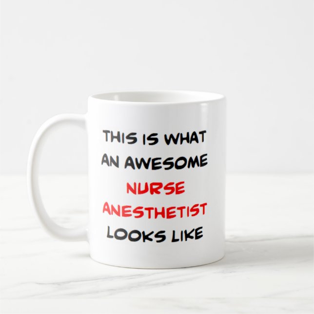 nurse anaesthetist, awesome coffee mug (Left)